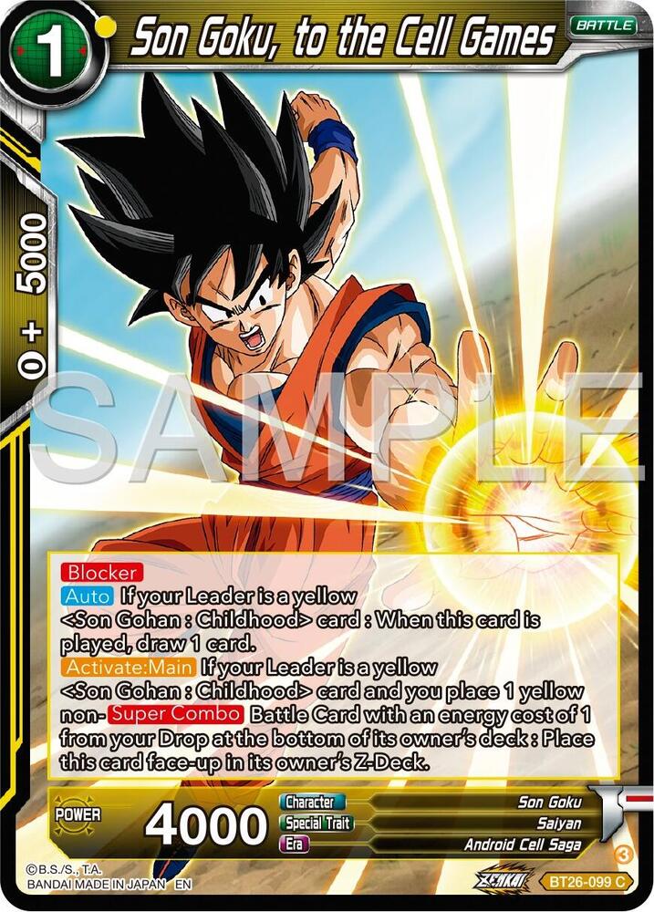 Son Goku, to the Cell Games / Common / BT26