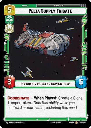 Pelta Supply Frigate (095/257) - Twilight of the Republic