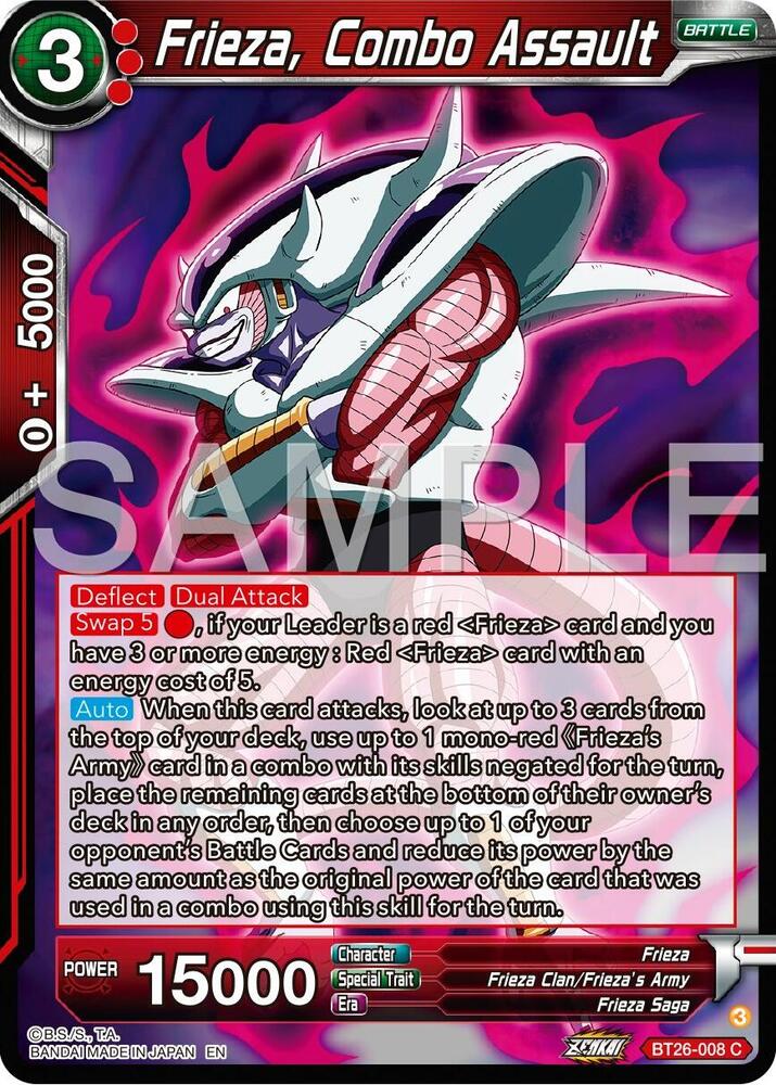 Frieza, Combo Assault / Common / BT26