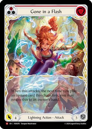 Gone in a Flash (Extended Art) (ROS076) - Rosetta Rainbow Foil