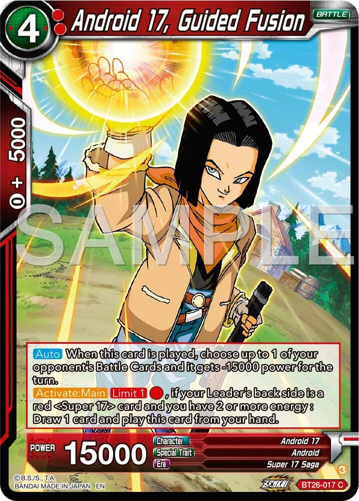 Android 17, Guided Fusion / Common / BT26