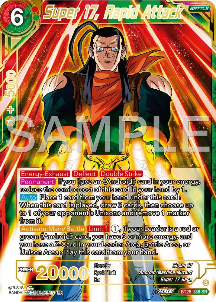 Super 17, Rapid Attack / Super Rare / BT26