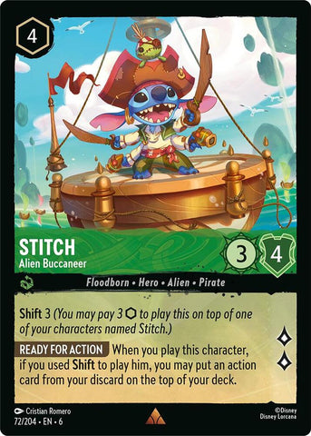 Stitch - Alien Buccaneer / Rare / LOR6