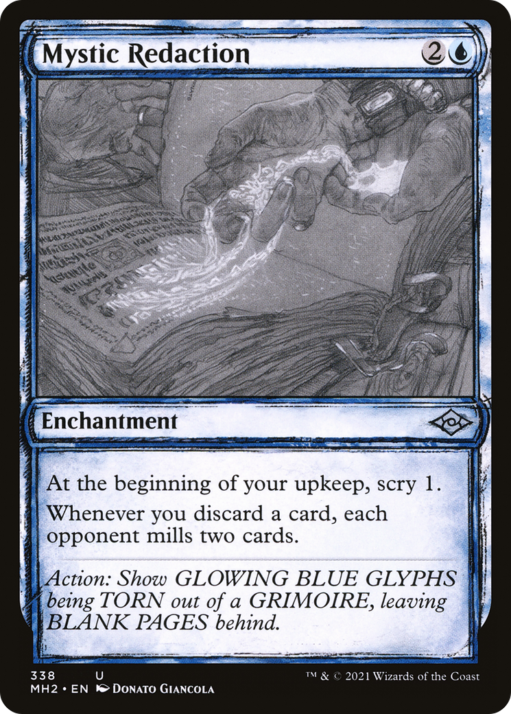 Mystic Redaction (MH2-338) - Modern Horizons 2: (Showcase) Foil