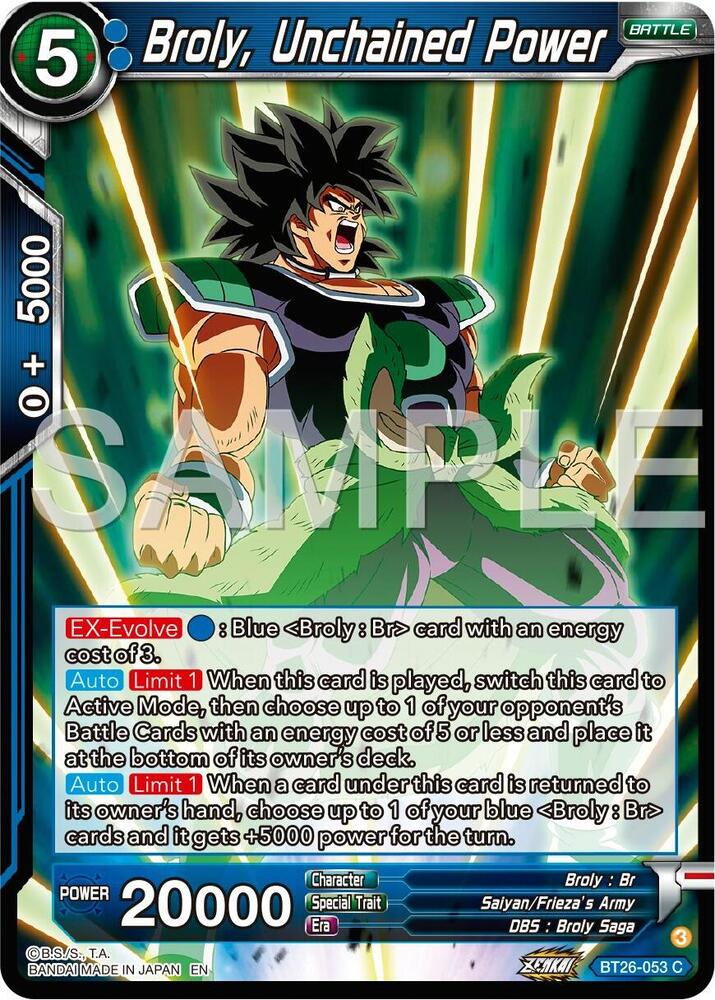 Broly, Unchained Power / Common / BT26