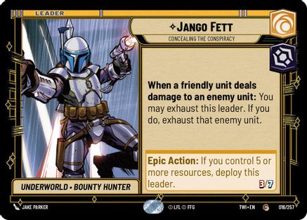 Jango Fett - Concealing the Conspiracy (016/257) - Twilight of the Republic
