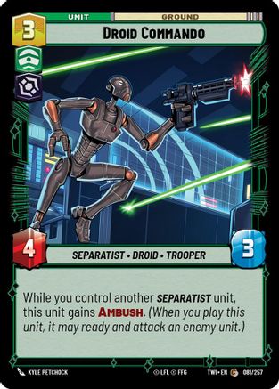 Droid Commando (081/257) - Twilight of the Republic Foil