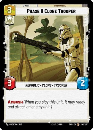 Phase II Clone Trooper (242/257) - Twilight of the Republic