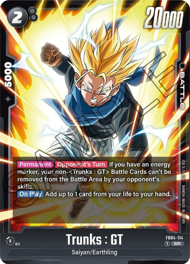 Trunks : GT - FB04-114 / Super Rare / FB4