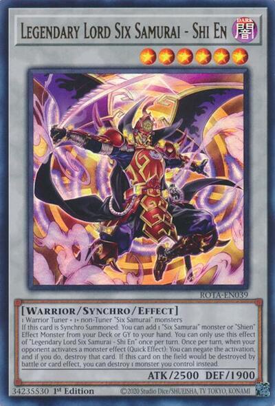 Legendary Lord Six Samurai - Shi En / Ultra Rare / ROTA / 1st Edition