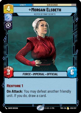 Morgan Elsbeth - Keeper of Many Secrets (035/257) - Twilight of the Republic Foil