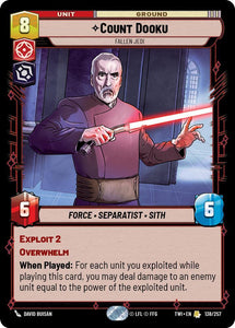 Count Dooku - Fallen Jedi / Rare / TOR