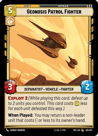 Geonosis Patrol Fighter (215/257) - Twilight of the Republic Foil