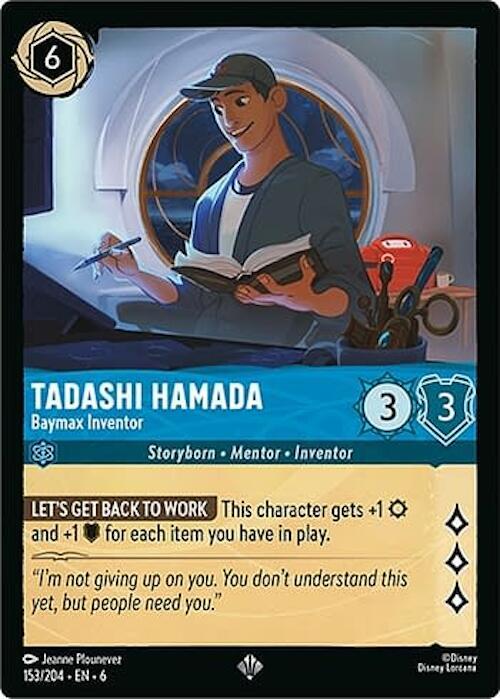 Tadashi Hamada - Baymax Inventor / Super Rare / LOR6