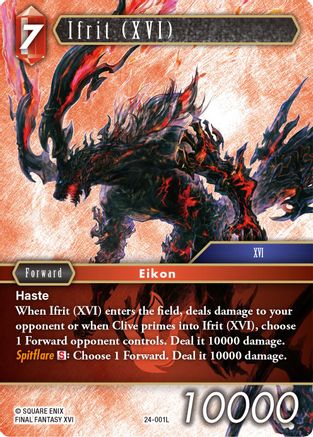 Ifrit (XVI) (24-001L) - Hidden Legends Foil
