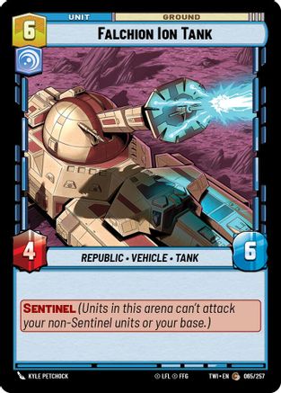 Falchion Ion Tank (065/257) - Twilight of the Republic Foil