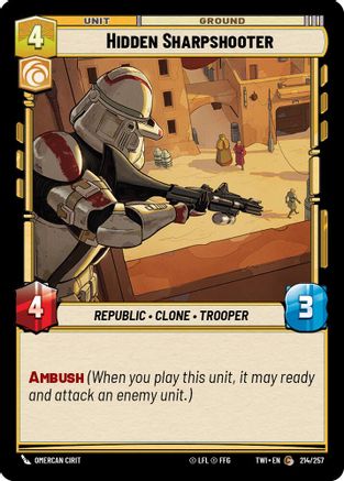 Hidden Sharpshooter (214/257) - Twilight of the Republic