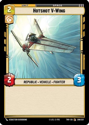 Hotshot V-Wing (209/257) - Twilight of the Republic