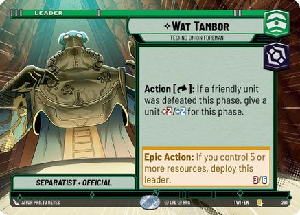 Wat Tambor - Techno Union Foreman (Hyperspace) (281) - Twilight of the Republic