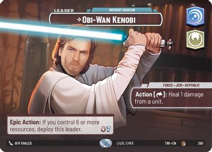 Obi-Wan Kenobi - Patient Mentor (Showcase) (260) - Twilight of the Republic Foil