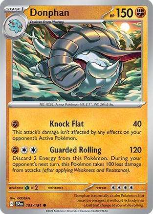 Donphan 103/191  SV08 Surging Sparks - Common