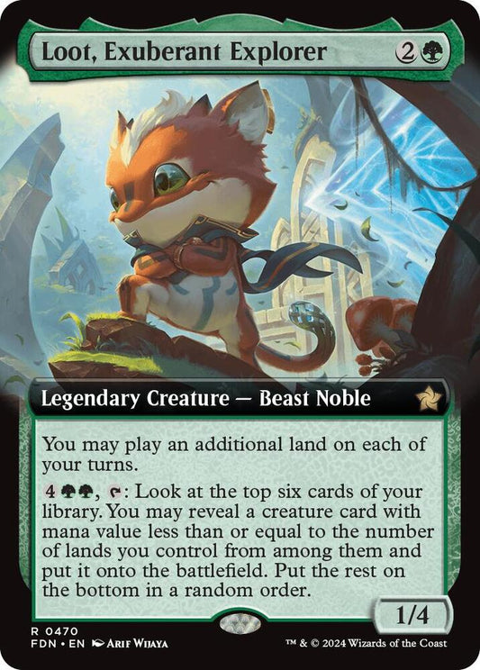 Loot, Exuberant Explorer (Extended Art) / R / FDN (FOIL)