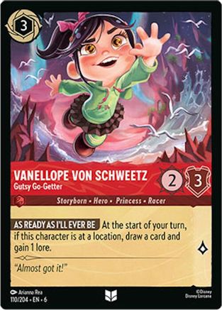 Vanellope von Schweetz - Gutsy Go-Getter (110/204) - Azurite Sea Cold Foil