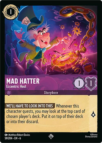 Mad Hatter - Eccentric Host / Super Rare / LOR6