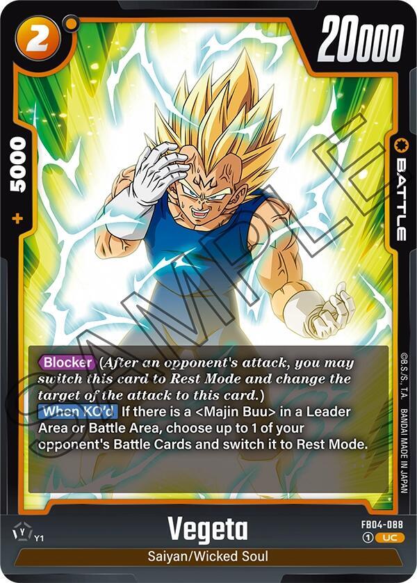 Vegeta - FB04-088 / Uncommon / FB4