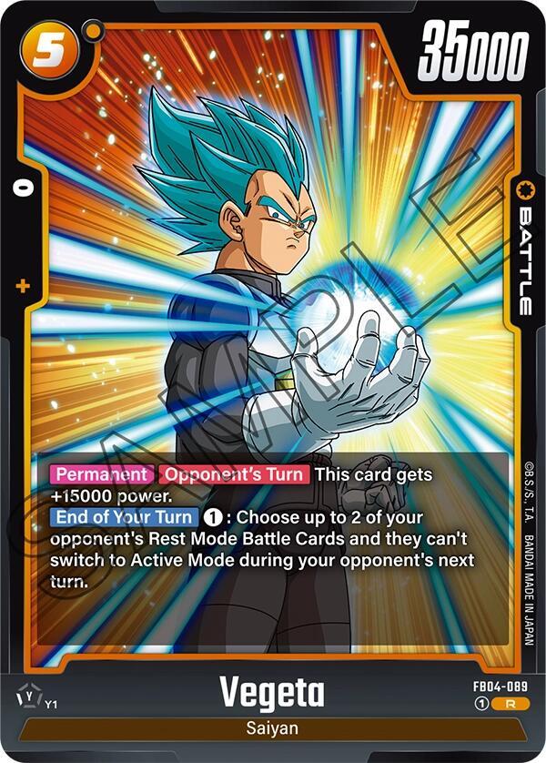 Vegeta - FB04-089 / Rare / FB4