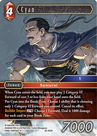 Cyan (24-003H) - Hidden Legends Foil