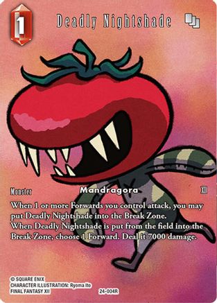 Deadly Nightshade (Full Art) (24-004R) - Hidden Legends Foil