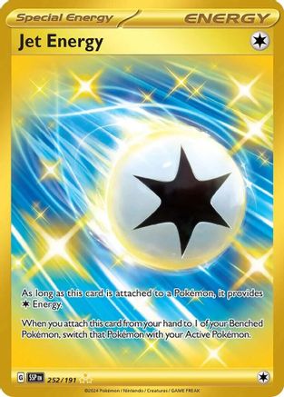 Jet Energy 252/191  - Holofoil SV08 Surging Sparks - Hyper Rare