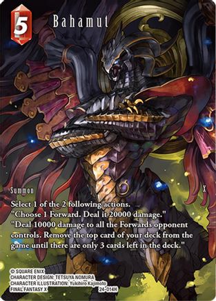 Bahamut (Full Art) (24-014H) - Hidden Legends Foil