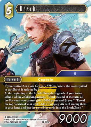 Basch (24-061L) - Hidden Legends Foil