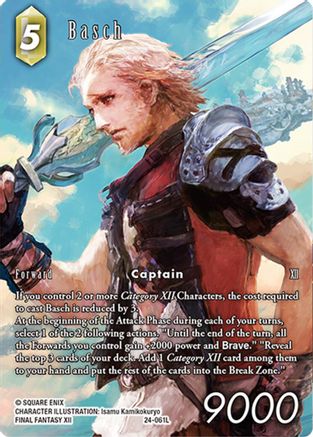 Basch (Full Art) (24-061L) - Hidden Legends Foil