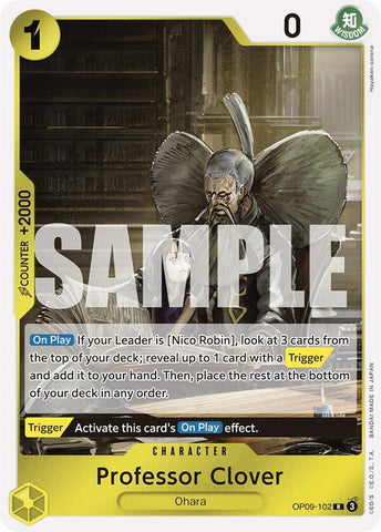 Professor Clover / Rare / OP09