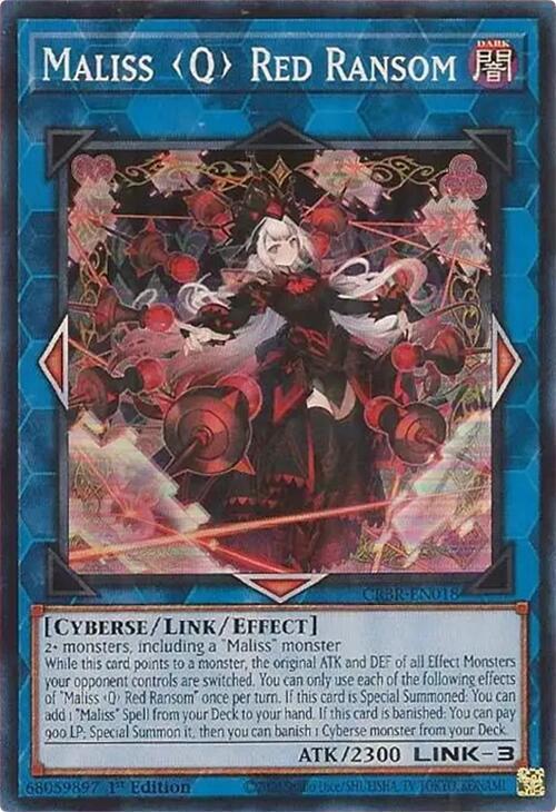 Maliss Q Red Ransom / Super Rare / CRBR / 1st Edition