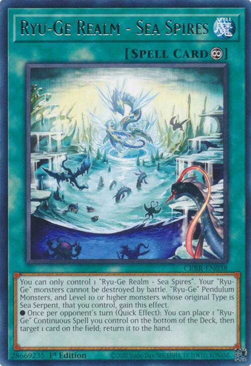 Ryu-Ge Realm - Sea Spires / Rare / CRBR / 1st Edition