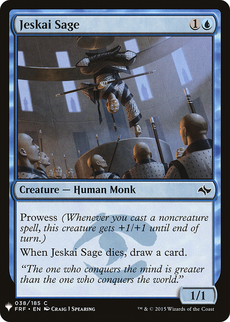 Jeskai Sage (LIST-FRF-38) - The List