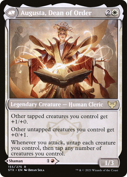 Plargg, Dean of Chaos // Augusta, Dean of Order (STX-155) - Strixhaven: School of Mages Foil