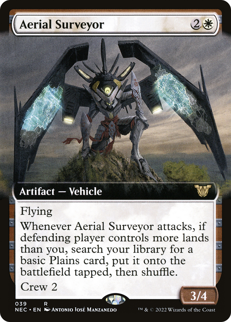 Aerial Surveyor (NEC-039) - Neon Dynasty Commander: (Extended Art)