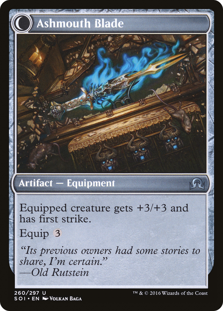 Neglected Heirloom // Ashmouth Blade (SOI-260) - Shadows over Innistrad: (Double Faced Transform) Foil