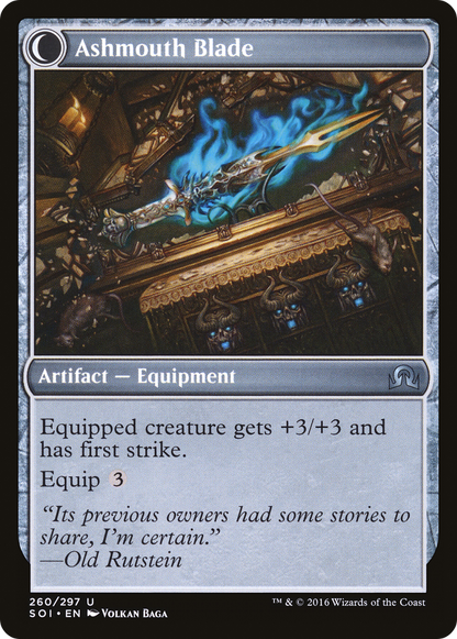 Neglected Heirloom // Ashmouth Blade (SOI-260) - Shadows over Innistrad: (Double Faced Transform) Foil