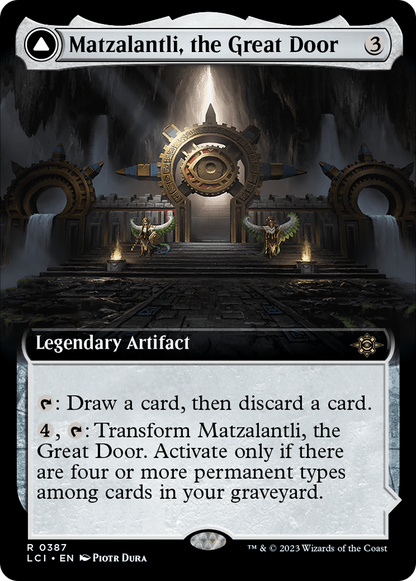 Matzalantli, the Great Door // The Core (LCI-387) - The Lost Caverns of Ixalan: (Extended Art) Foil