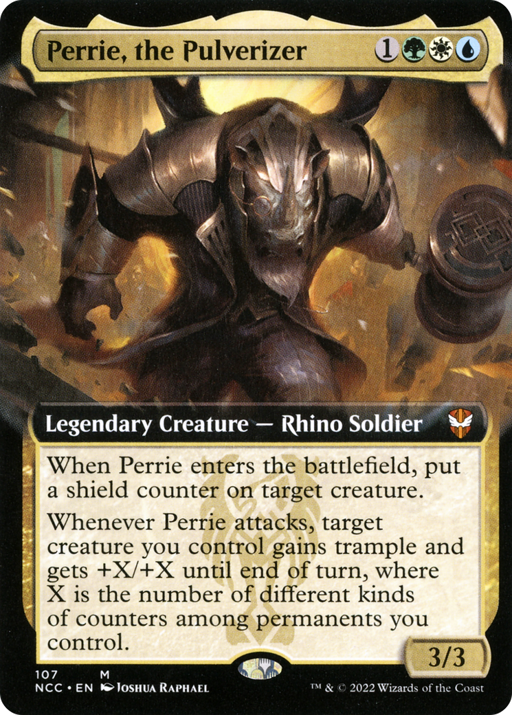 Perrie, the Pulverizer (NCC-107) - New Capenna Commander: (Extended Art) Foil