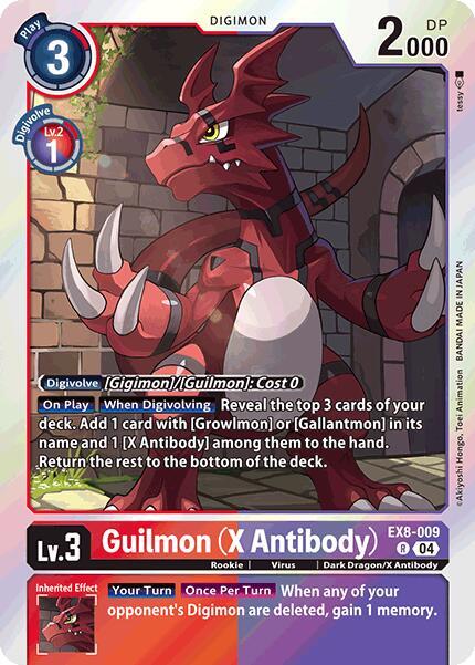 Guilmon (X Antibody) / Rare / EX8