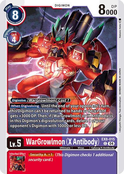 WarGrowlmon (X Antibody) / Common / EX8