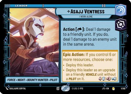 Asajj Ventress - I Work Alone (001/262) - Jump to Lightspeed