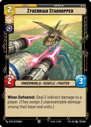 Zygerrian Starhopper (183/262) - Jump to Lightspeed